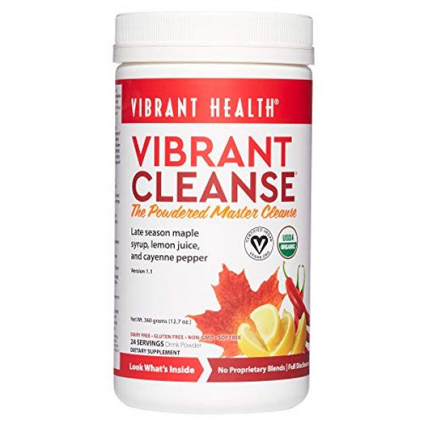 Vibrant Health, Vibrant Cleanse, Organic Master Cleanse Powder, 2...