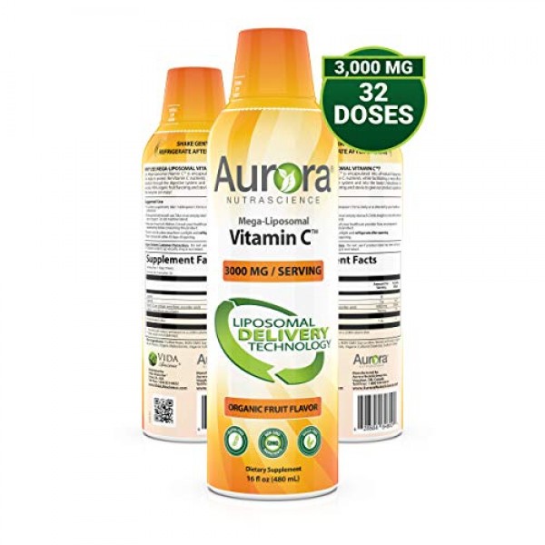 Aurora Nutrascience Mega-Liposomal Vitamin C 3000 mg per Serving ...