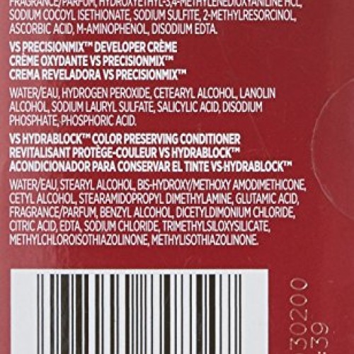 Vidal Sassoon Pro Series Permanent Hair Dye, 2 Black Hair Color, ...