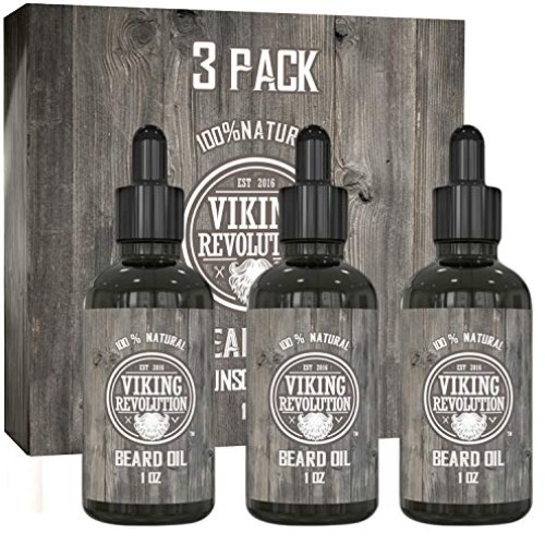 Viking Revolution Beard Oil Conditioner - All Natural Unscented A...