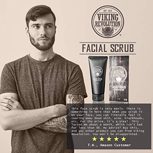 Viking Revolution Microdermabrasion Face Scrub for Men - Facial C...