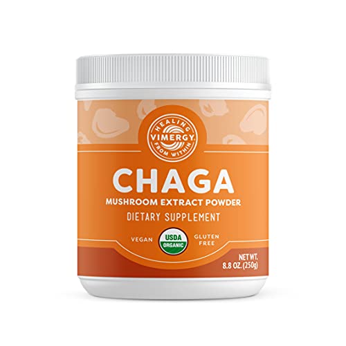 Vimergy USDA Organic Wild Chaga Mushroom Extract Powder, 166 Serv...
