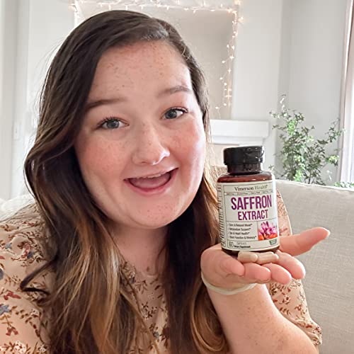 Saffron Extract Capsules - Enhance Eye, Heart & Brain Health - Op...