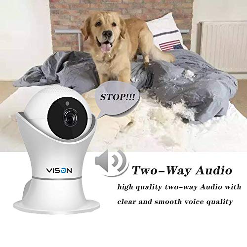 FullHD 1080p WiFi Home Security Camera Pet Camera Wireless IP Ind...