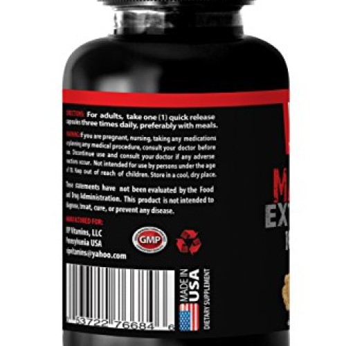 Maca Extract Organic - Maca 1600mg 4: 1 Extract - Increases libid...