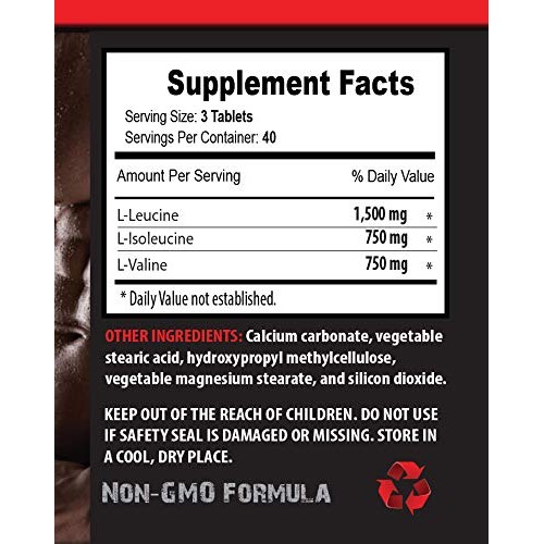 Muscle Growth Dietary Supplement Capsules - BCAA - BRANCHED Chain...