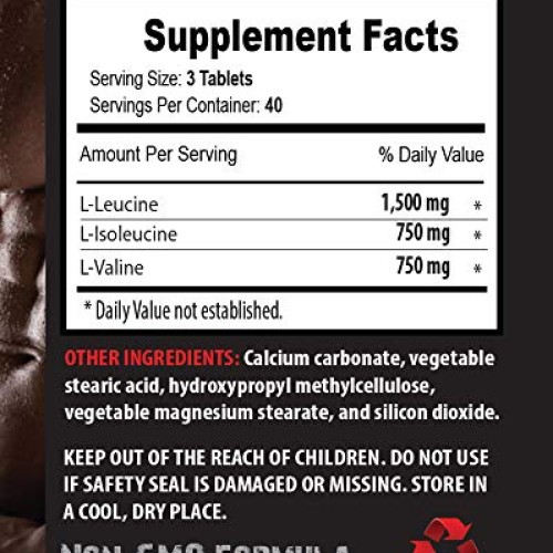 Muscle Growth Dietary Supplement Capsules - BCAA - BRANCHED Chain...