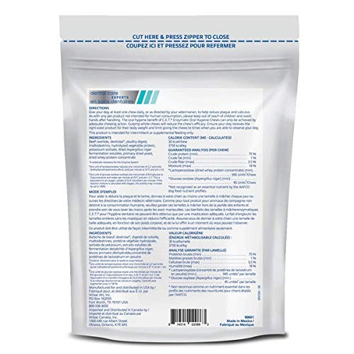 Virbac C.E.T. Enzymatic Oral Hygiene Chews, Small Dog, 30 Count