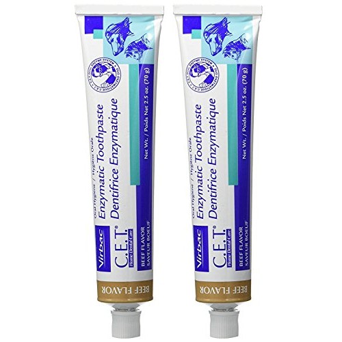 Virbac C.E.T. Enzymatic zytMuN Toothpaste, Beef Flavor Pack of 2