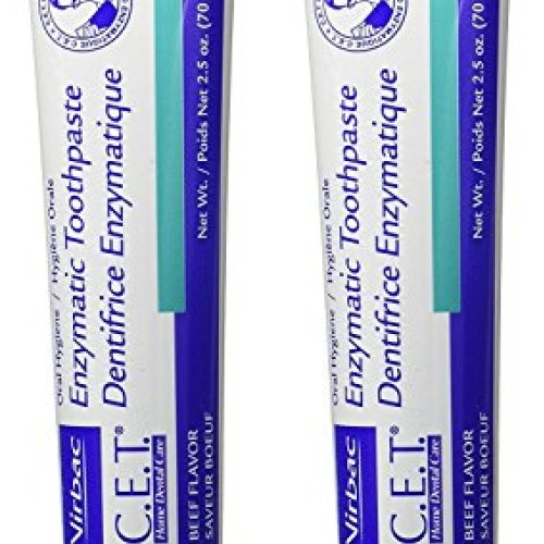 Virbac C.E.T. Enzymatic zytMuN Toothpaste, Beef Flavor Pack of 2