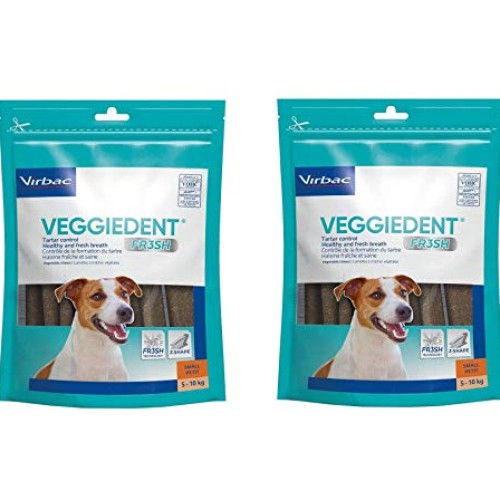 Virbac C.E.T. VEGGIEDENT Tartar Control Chews for Dogs, Small 30 ...