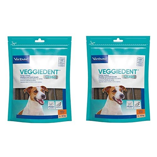 Virbac C.E.T. VEGGIEDENT Tartar Control Chews for Dogs, Small 30 ...