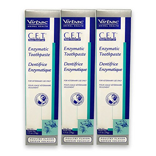 Virbac Dental Chews CET101-3 Poultry Toothpaste 3 Pack, 2.5 oz