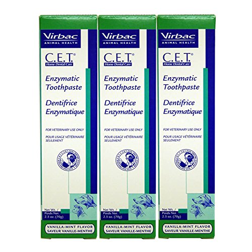 Virbac Dental Chews CET103-3 Vanilla-Mint Toothpaste 3 Pack, 2....