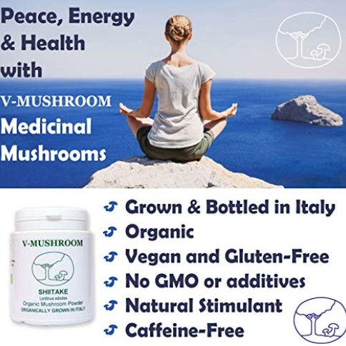 Medicinal Mushroom v-Shiitake Organic Powder Extract | Natural Su...