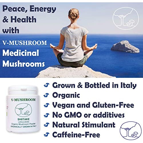 Medicinal Mushroom v-Shiitake Organic Powder Extract | Natural Su...