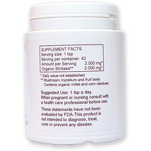 Medicinal Mushroom v-Shiitake Organic Powder Extract | Natural Su...