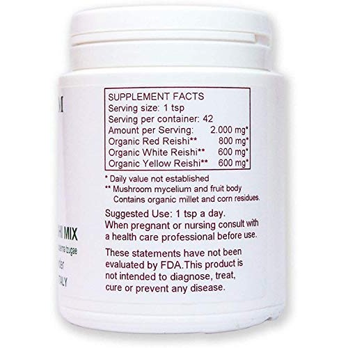 Medicinal Mushrooms v-Reishi Supplement Powder Mix | Organic, Non...