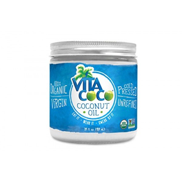 Vita Coco Organic Virgin Coconut Oil - Non GMO Cold Pressed Glute...