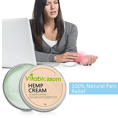 Vitablossom Hemp Balm - Hemp Cream for Back, Knee, Hands, Neck, F...