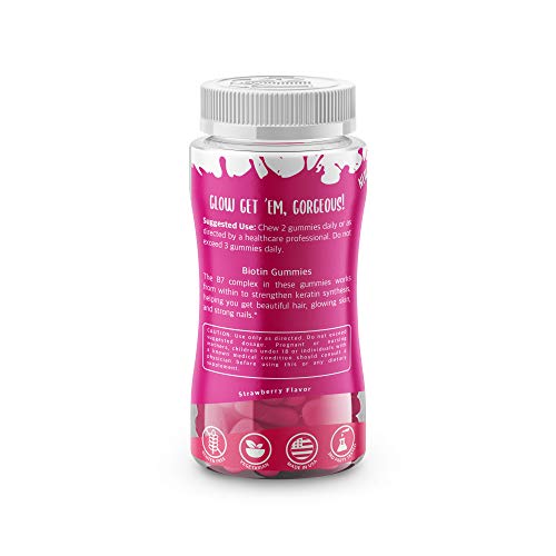 Vitaburst Biotin Gummies - Hair Long, Nails Strong - Premium Gumm...