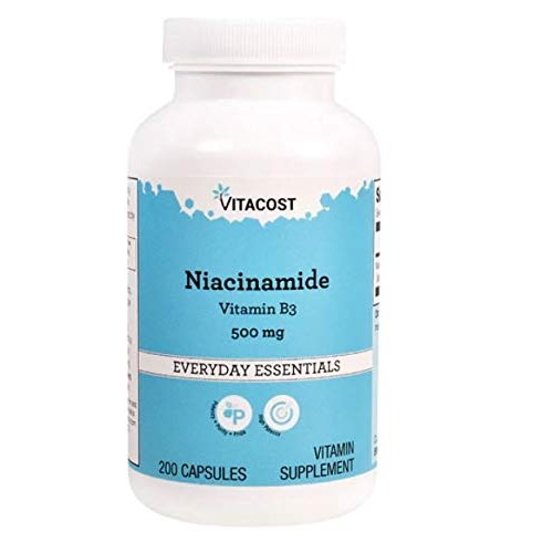 Vitacost Niacinamide Vitamin B-3 - No Flush Niacin - 500 mg - 2...
