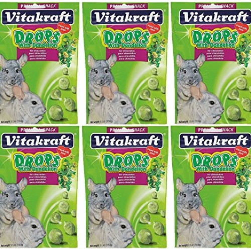 Vitakraft Dandelion Drops for Chinchillas - 6 Pack