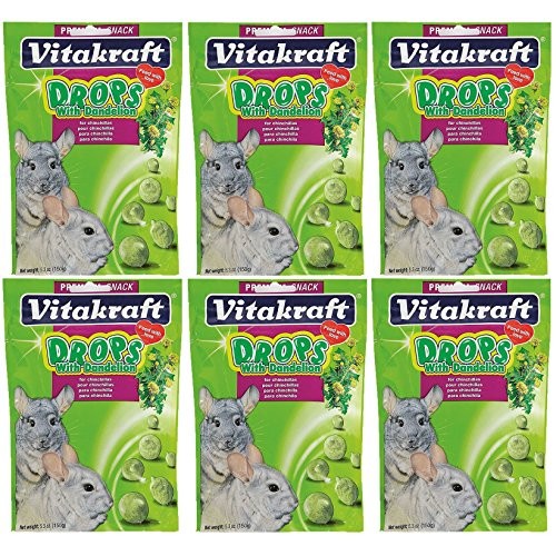 Vitakraft Dandelion Drops for Chinchillas - 6 Pack