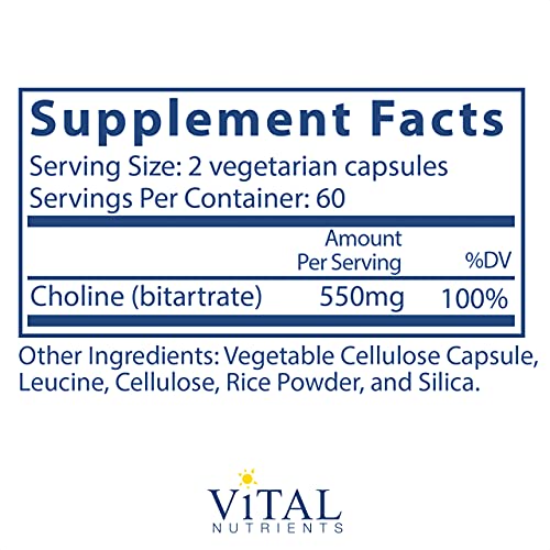 Vital Nutrients - Choline - Neurological Development and Health -...