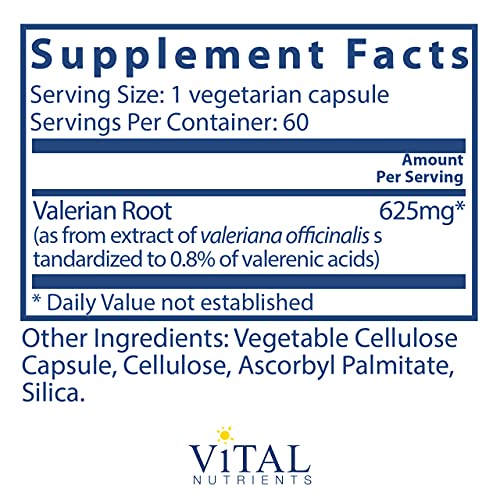 Vital Nutrients - Valerian Root - Natural Support for Relaxation ...