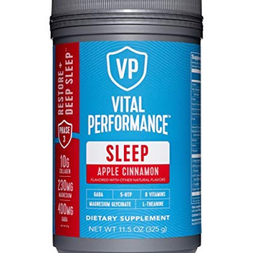 Vital Performance Sleep - Natural Sleep Aid with Collagen, L-Thea...