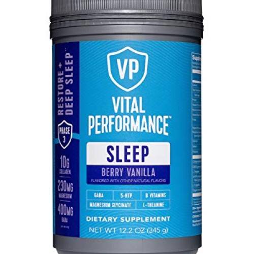 Vital Performance Sleep - Natural Sleep Aid with Collagen, L-Thea...