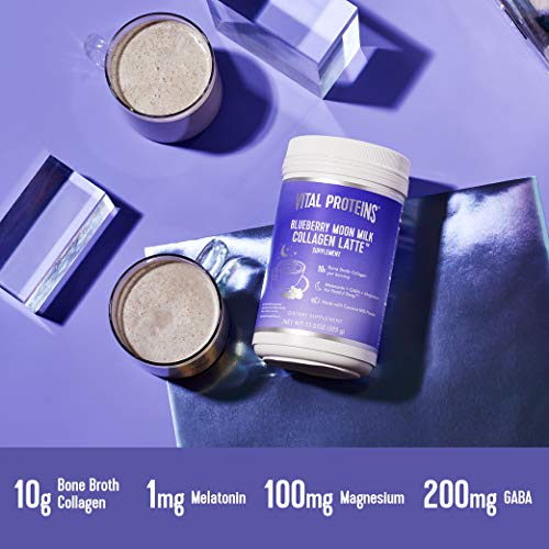 Vital Proteins Blueberry Moon Milk - Melatonin, GABA, and Magnesium