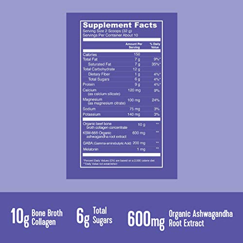 Vital Proteins Blueberry Moon Milk - Melatonin, GABA, and Magnesium