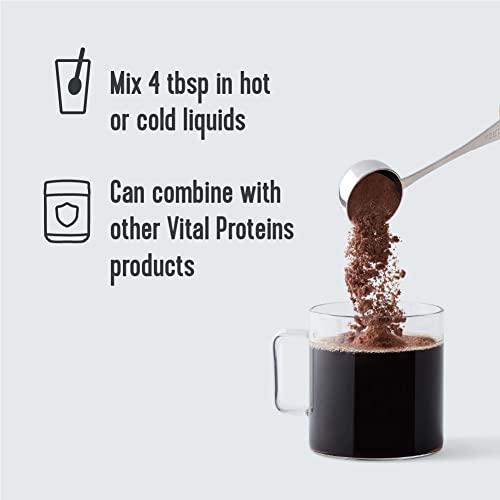 Vital Proteins Chocolate Collagen Powder Supplement Type I, III...