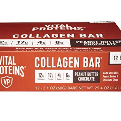 Vital Proteins Collagen Peptides 20oz & 12 Peanut Butter Chocolat...