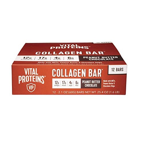 Vital Proteins Collagen Peptides 20oz & 12 Peanut Butter Chocolat...