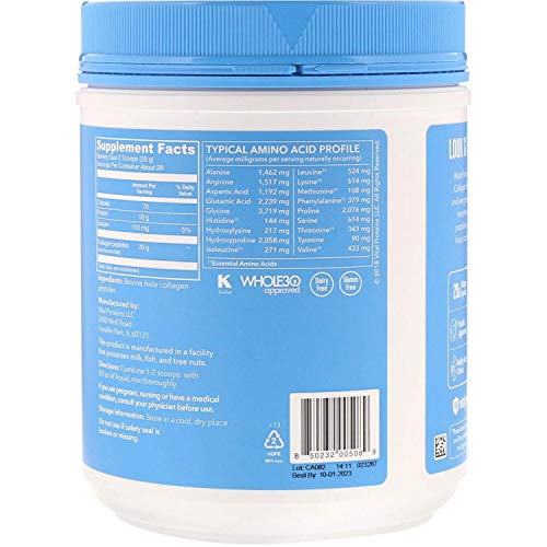 Vital Proteins Collagen Peptides Powder 20 oz & Matcha Green Tea ...