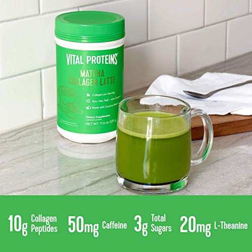 Vital Proteins Collagen Peptides Powder 20 oz & Matcha Green Tea ...