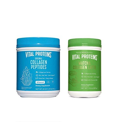Vital Proteins Collagen Peptides Powder 20 oz & Matcha Green Tea ...