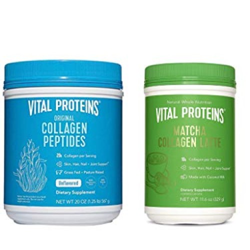 Vital Proteins Collagen Peptides Powder 20 oz & Matcha Green Tea ...