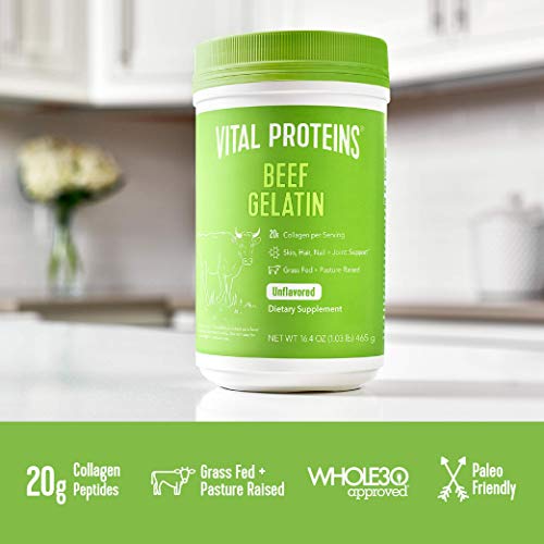 Vital Proteins Collagen Peptides Powder 20oz & Beef Gelatin 16.4oz