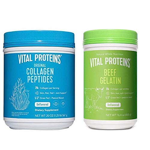 Vital Proteins Collagen Peptides Powder 20oz & Beef Gelatin 16.4oz