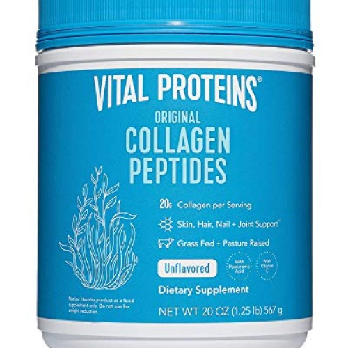 Vital Proteins Collagen Peptides Powder 20oz Canister + Collagen ...