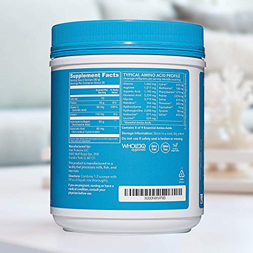 Vital Proteins Collagen Peptides Powder 20oz Canister + Collagen ...