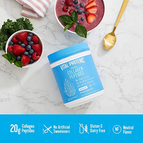 Vital Proteins Collagen Peptides Powder 20oz Canister + Collagen ...