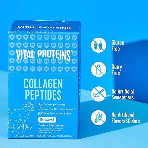 Vital Proteins Collagen Peptides Powder 20oz Canister + Collagen ...