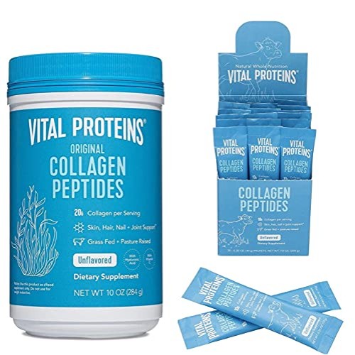 Vital Proteins Collagen Peptides Powder Supplement Canister + Tra...