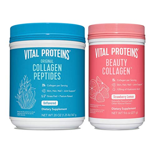Vital Proteins Collagen Powder 20oz & Strawberry Lemon Beauty Col...