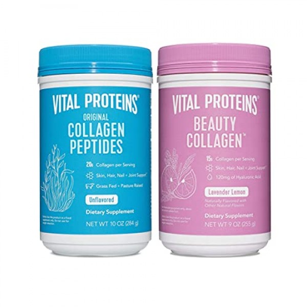 Vital Proteins Collagen Powder & Lavender Lemon Beauty Collagen 9oz